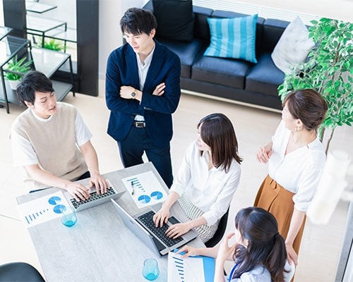 会議中の写真